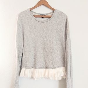 J.Crew Long Sleeve Sweater with Bottom Ruffles S